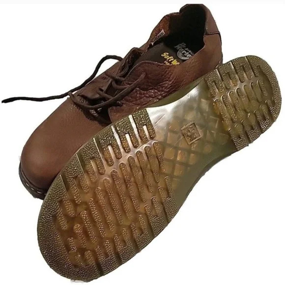 Dr. Martens Men Bexley Oxfords Soft Brown Leather SoftWair US 13M - Picture 3 of 5